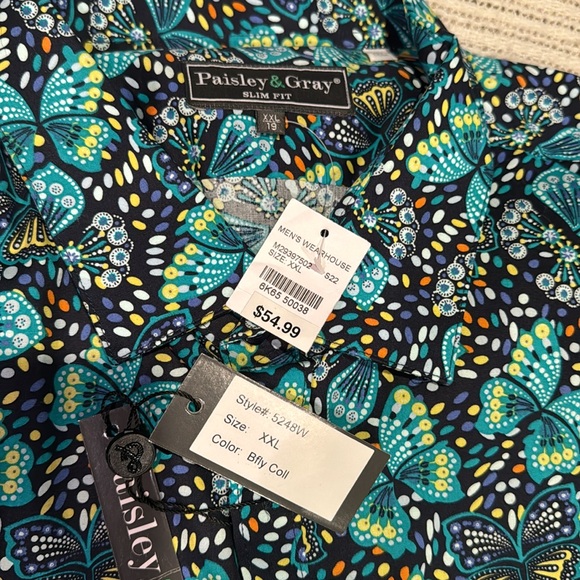 Men’s/Women’s  Paisley & Gray XXL Dress Shirt - Picture 4 of 4